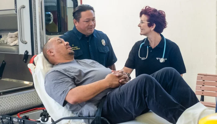 Emergency Doctors helping patient