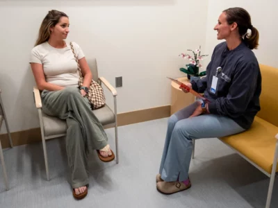 Doctor consulting patient