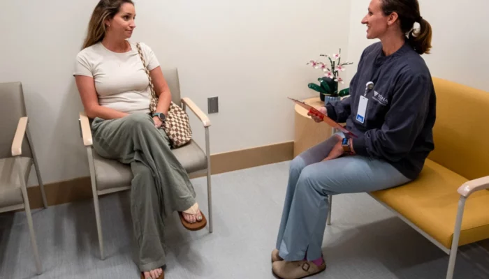 Doctor consulting patient
